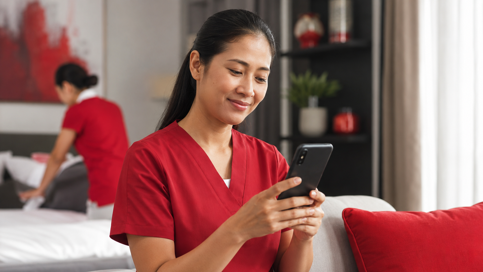 OFWs using mobile apps for employment services